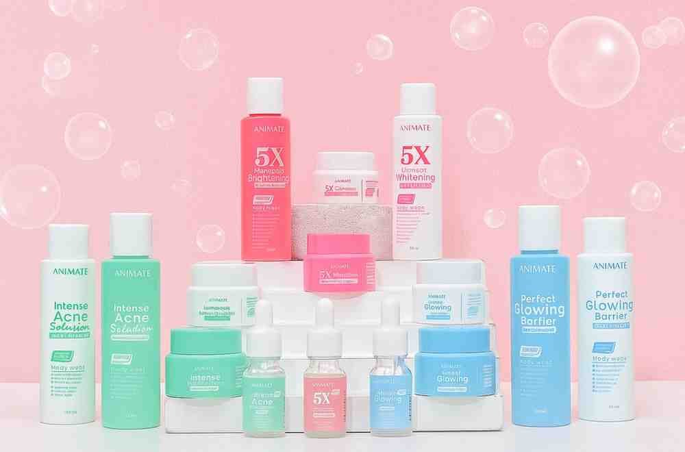 Review Produk Animate Skincare (Kapsul, Vitamin E, Kapsul, Facial Essence, Night & Day Cream, Bedak & Serum) Punya Siapa, Apakah Sudah BPOM, Aman dari Efek Samping, Tidak Mengandung Merkuri, Untuk Umur Berapa dan Cara Pemakaian.